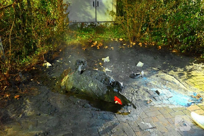 Brandweer met spoed naar containerbrand