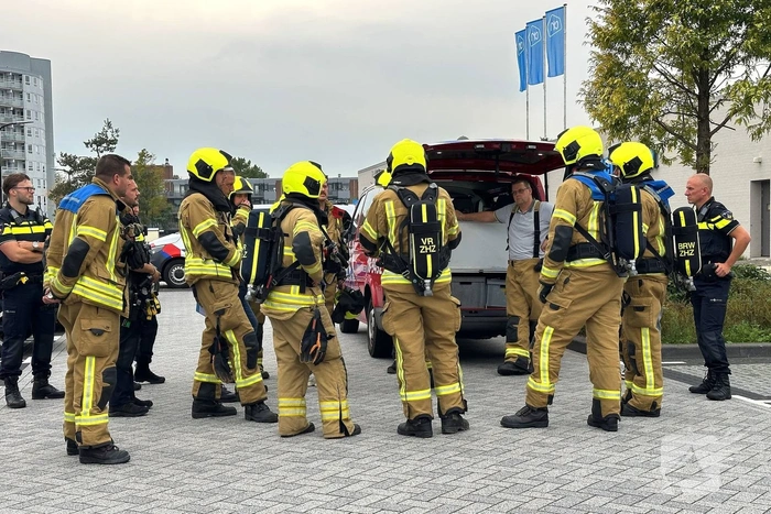 Omgeving tankstation groots afgezet wegens ongeval gevaarlijke stof