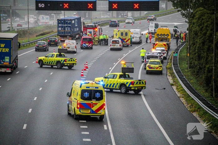 Zware aanrijding leidt tot grote verkeershinder