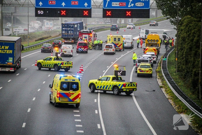 Zware aanrijding leidt tot grote verkeershinder