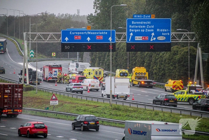Zware aanrijding leidt tot grote verkeershinder