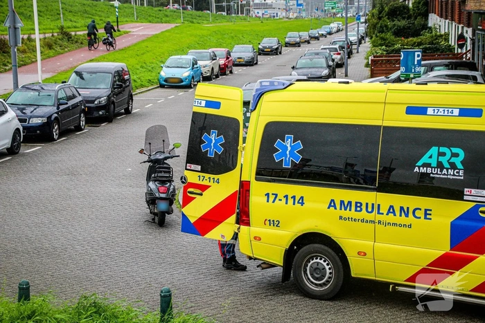 Scooterrijder betrokken bij ongeval