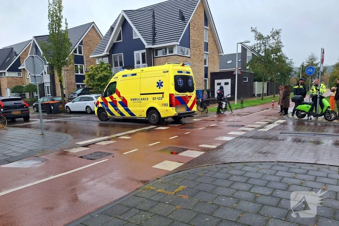 Fietser gewond bij aanrijding met scooter