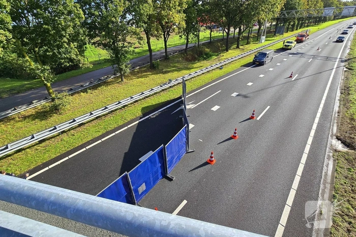 Snelweg deels afgesloten tijdens onderzoek naar ongeval