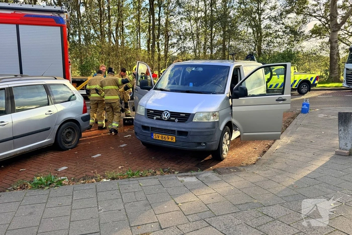 Brand door kortsluiting in accu