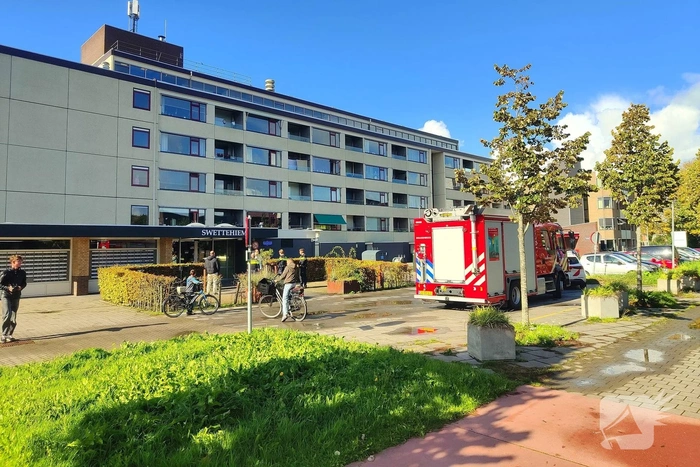 Brandweer ventileert woning na brandmelding
