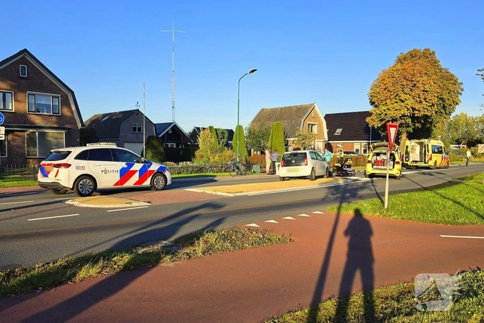 Fietser gewond bij aanrijding met auto