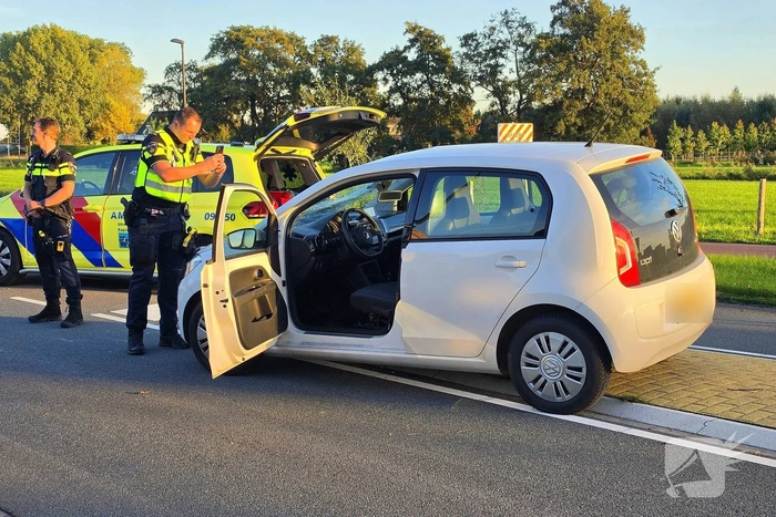 Fietser gewond bij aanrijding met auto