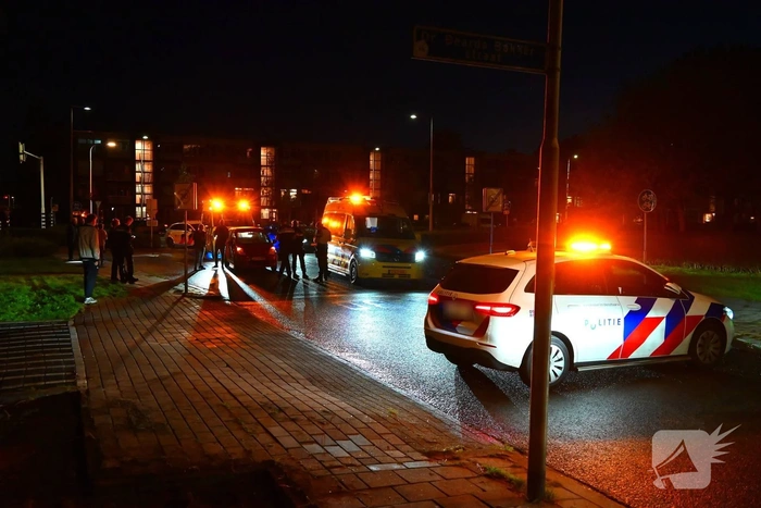 Voetganger geschept op zebrapad