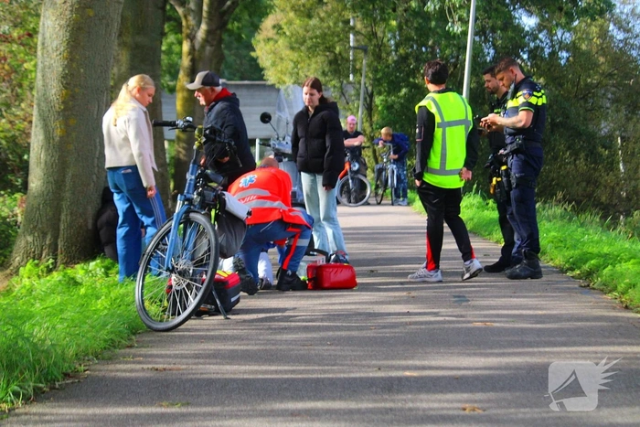 Ongeval tussen scooter en fietser met gewonden