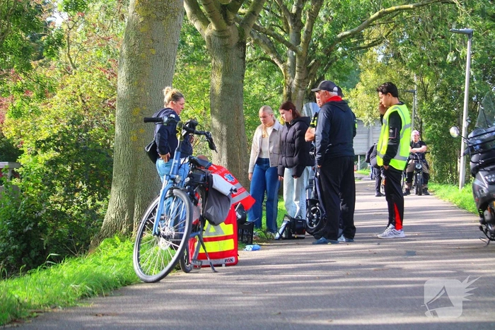 Ongeval tussen scooter en fietser met gewonden