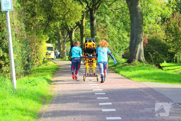 Ongeval tussen scooter en fietser met gewonden
