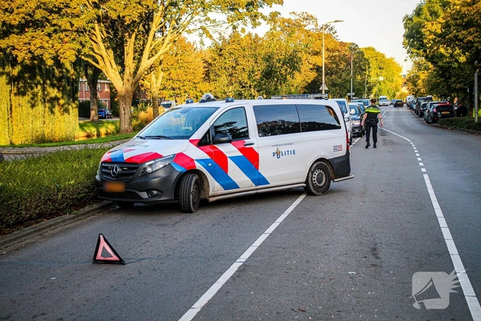 Ongeval op rotonde tussen fietser en auto