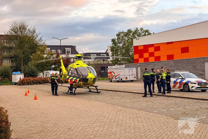 Traumahelikopter ingezet voor incident