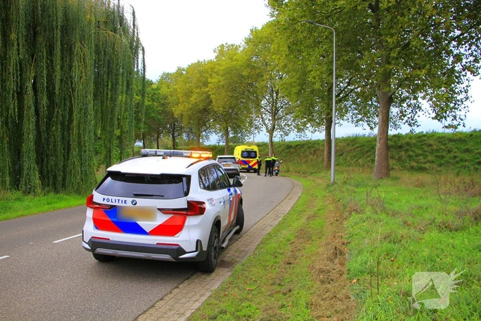 Scooterrijder gewond na ongeval in bocht
