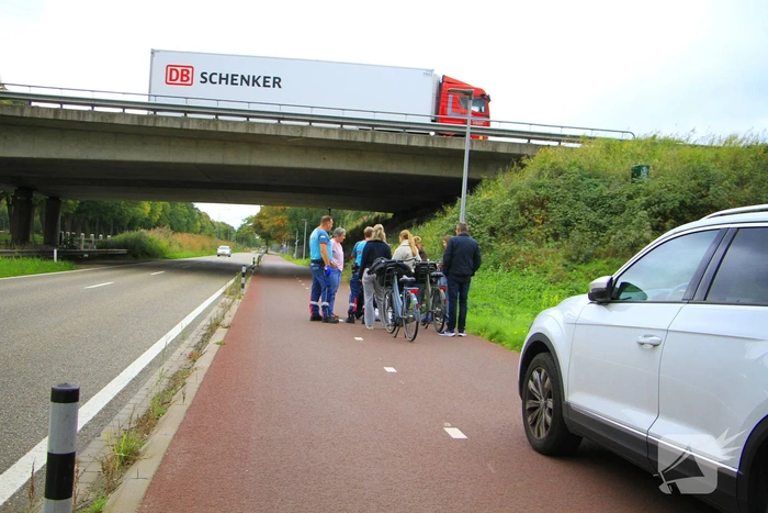 Fietsmeisje raakt gewond bij ongeval