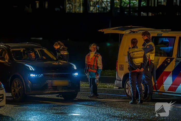 Politie voert verkeerscontrole uit