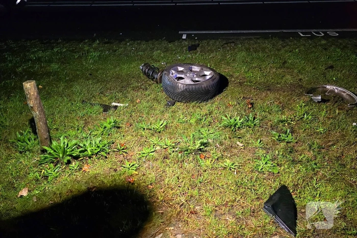 Politie neemt persoon mee na ongeval