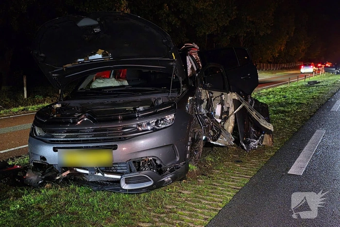 Politie neemt persoon mee na ongeval