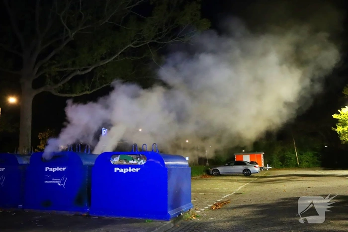 Containerbrand geblust na melding van voorbijgangers