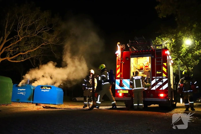 Containerbrand geblust na melding van voorbijgangers