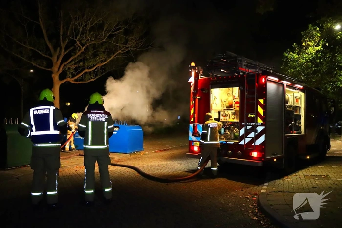 Containerbrand geblust na melding van voorbijgangers