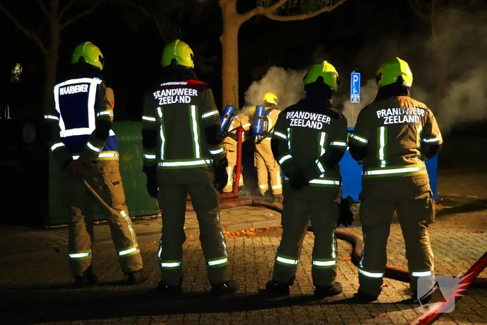 Containerbrand geblust na melding van voorbijgangers
