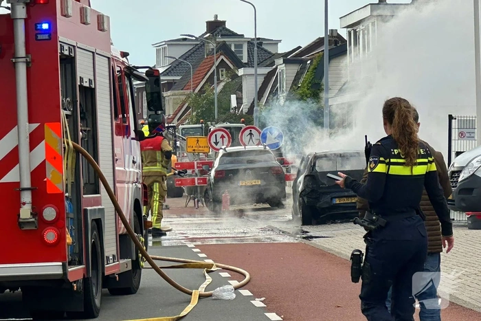 Brand in auto zorgt voor verkeershinder