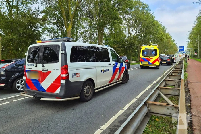 Ongeval tussen auto en bestelbus