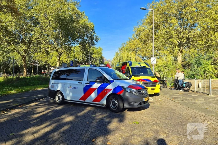 Fietser geraakt door vallende boom