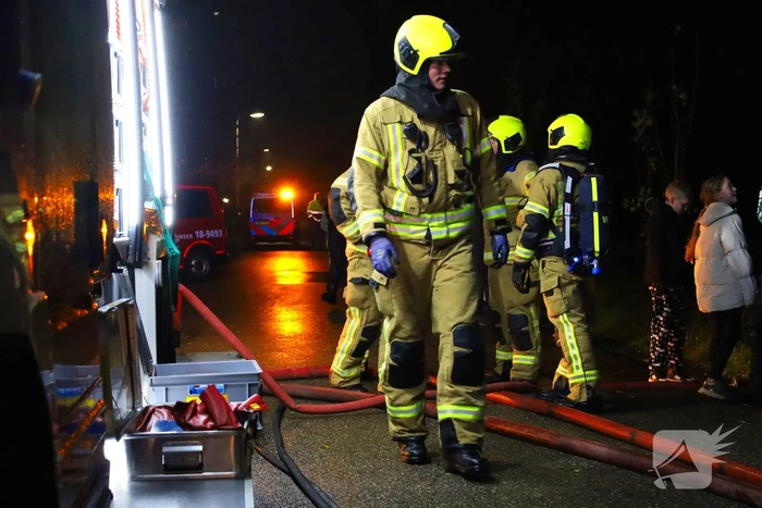 Brandweer ingezet vanwege brand in rietenkap