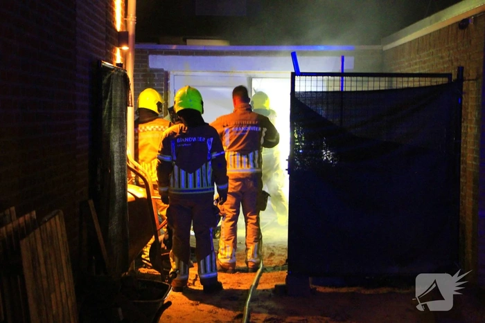 Brand in schuurtje leidt tot forse rookontwikkeling