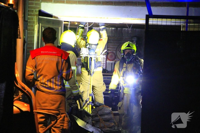 Brand in schuurtje leidt tot forse rookontwikkeling