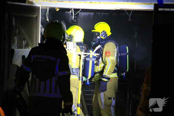 Brand in schuurtje leidt tot forse rookontwikkeling