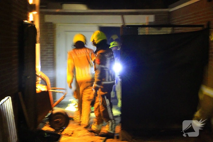 Brand in schuurtje leidt tot forse rookontwikkeling