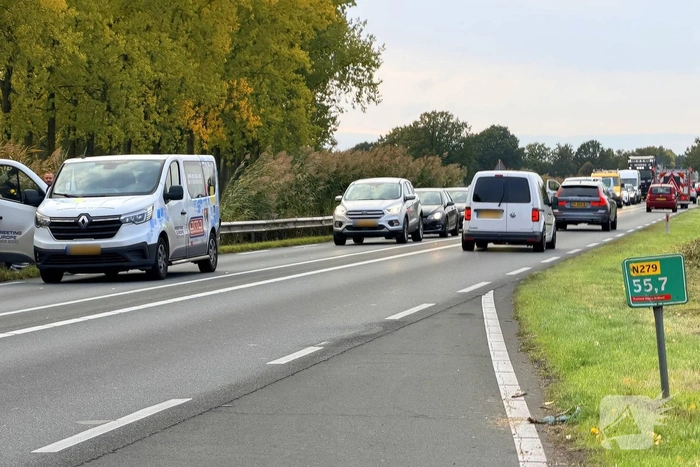Botsing tussen bestelbussen zonder gewonden
