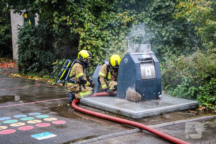 Containerbrand zorgt voor rookoverlast