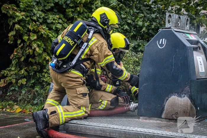 Containerbrand zorgt voor rookoverlast