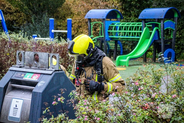 Containerbrand zorgt voor rookoverlast