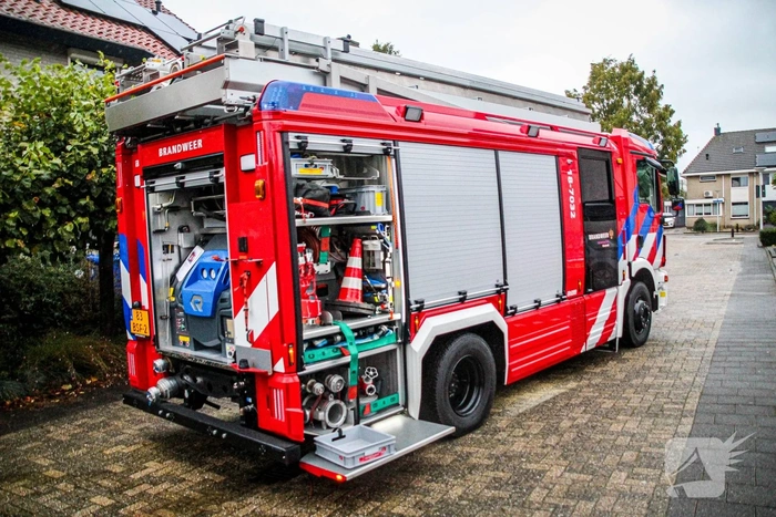 Containerbrand zorgt voor rookoverlast