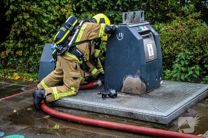 Containerbrand zorgt voor rookoverlast