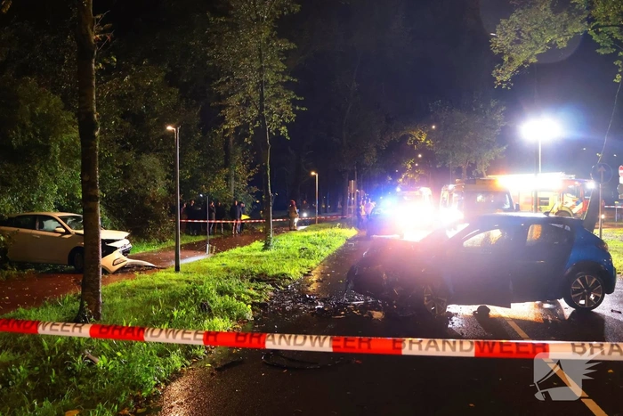 Frontale aanrijding veroorzaakt gewonden