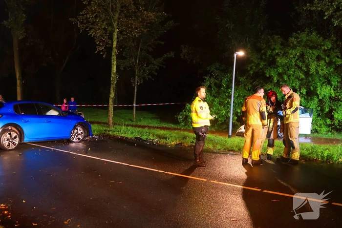 Frontale aanrijding veroorzaakt gewonden