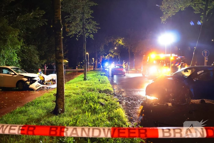 Frontale aanrijding veroorzaakt gewonden