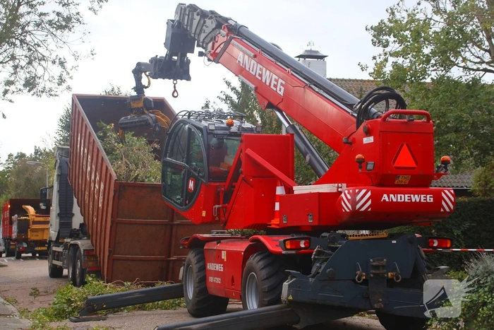 Weg afgesloten vanwege verwijderen boom