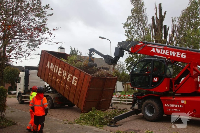 Weg afgesloten vanwege verwijderen boom