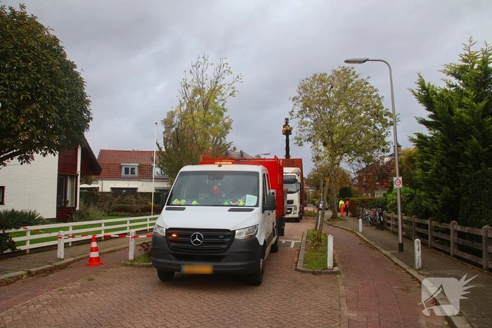 Weg afgesloten vanwege verwijderen boom
