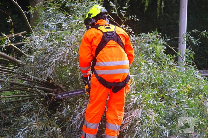 Grote tak breekt af, brandweer ingezet