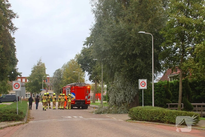 Grote tak breekt af, brandweer ingezet