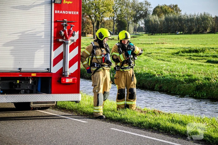 Brand onder lijnbus